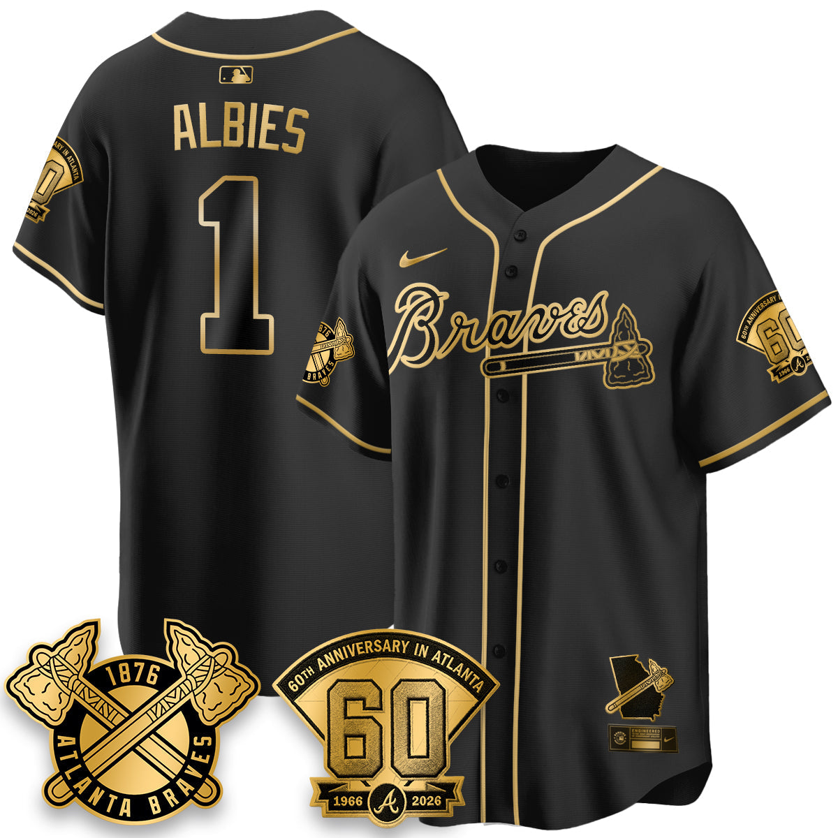 ATL 60th Anniversary Special Edition Vapor Limited Jersey - Stitched