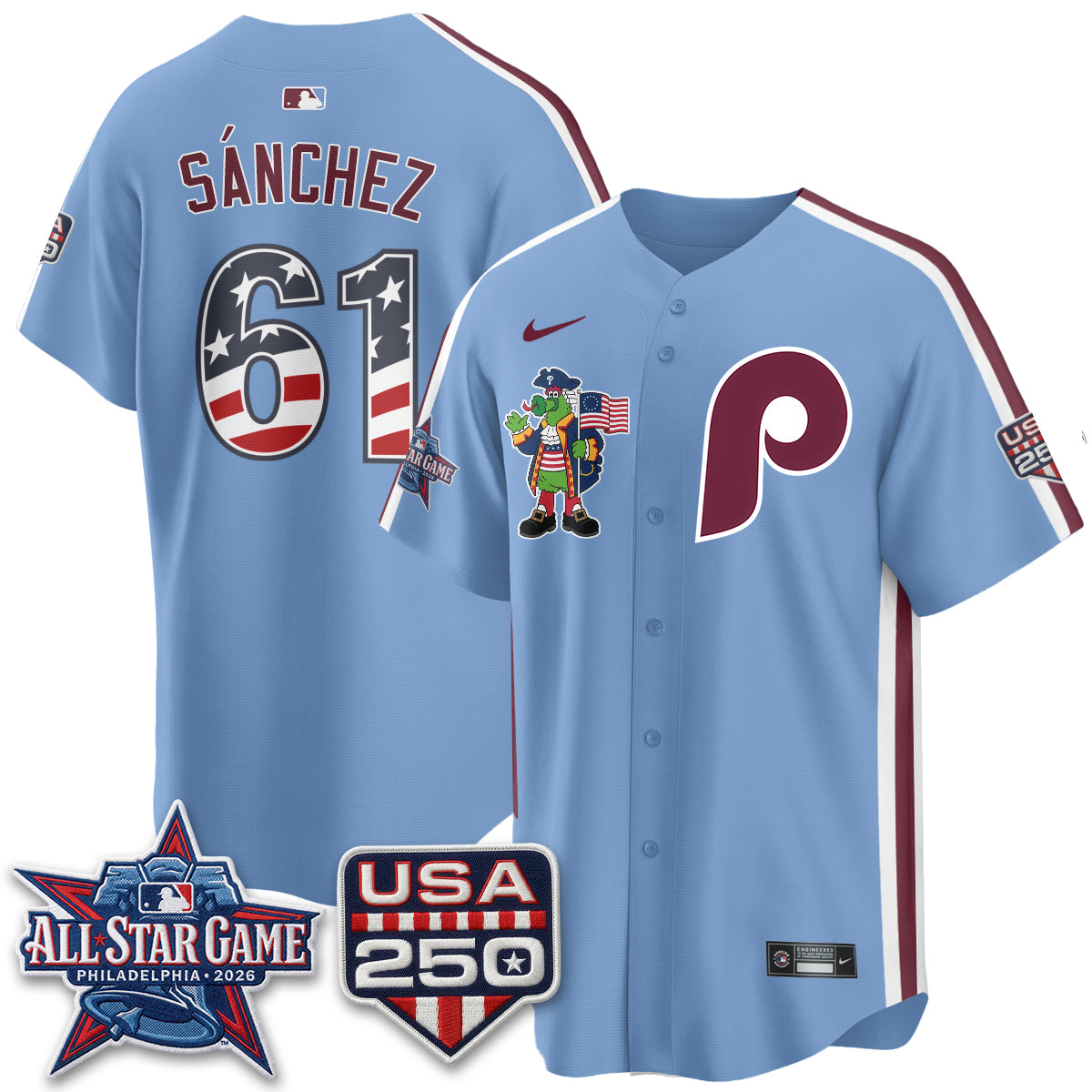 PHI 2026 All Star Phanatic Edition Vapor Jersey - Stitched