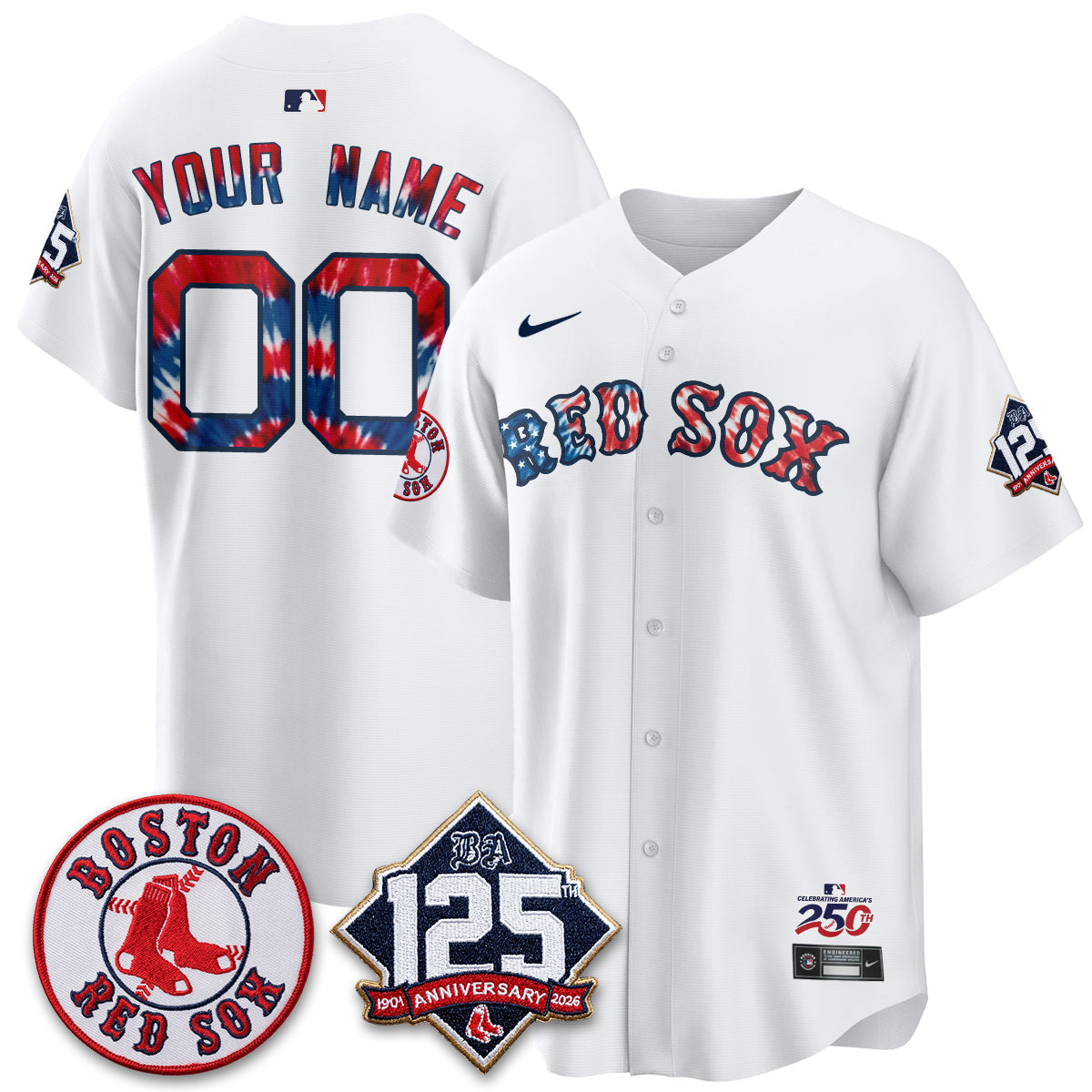 BOS Americana 2026 Vapor Limited Custom Jersey - Stitched