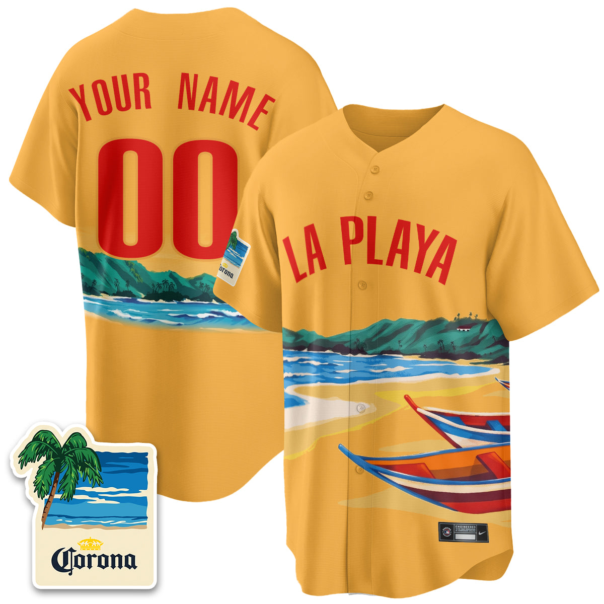 ATL Beach Connect "La Playa" Edition Vapor Custom Jersey- Patch Stitched