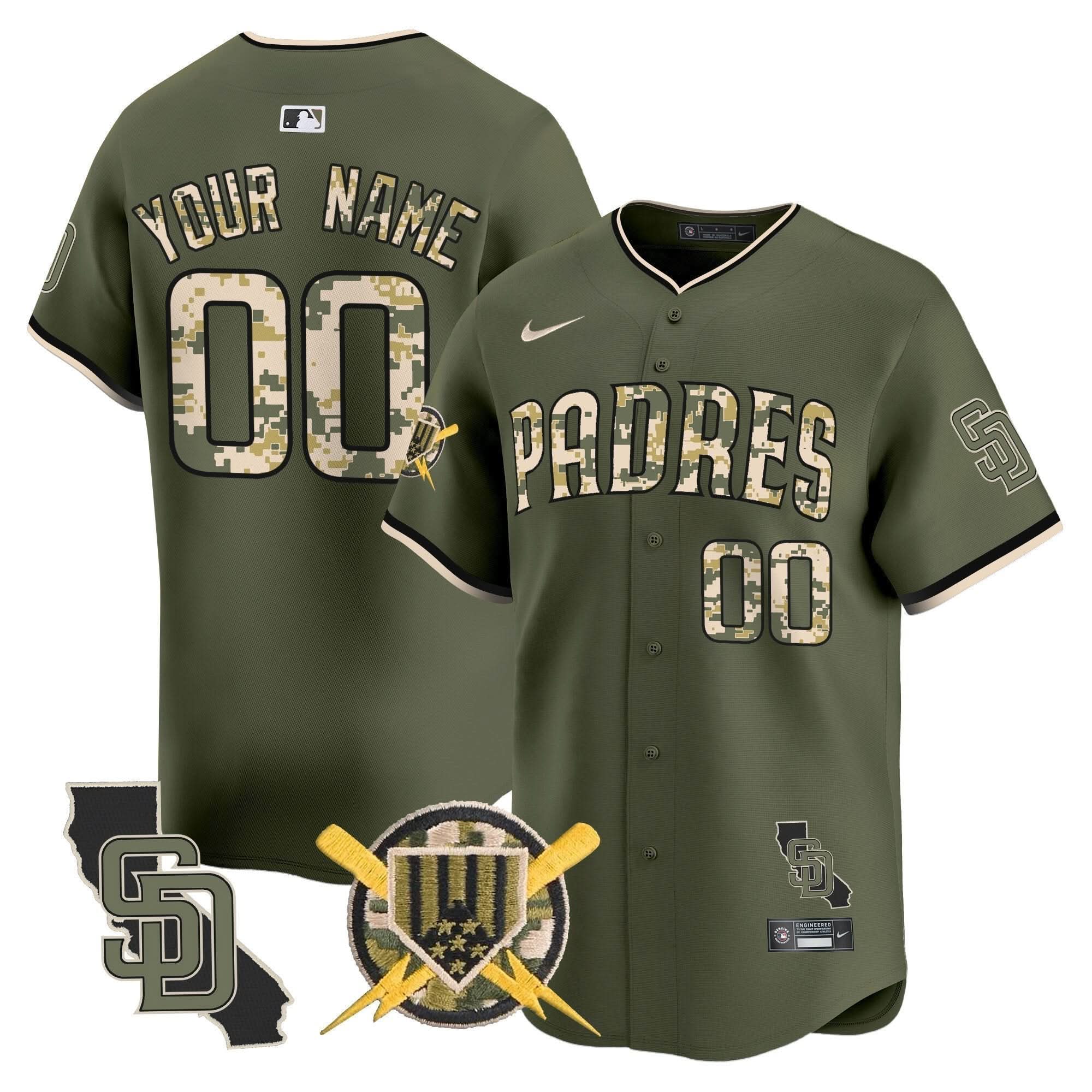 SDP Armed Forces Day Vapor Premier Limited Custom Jersey - Stitched