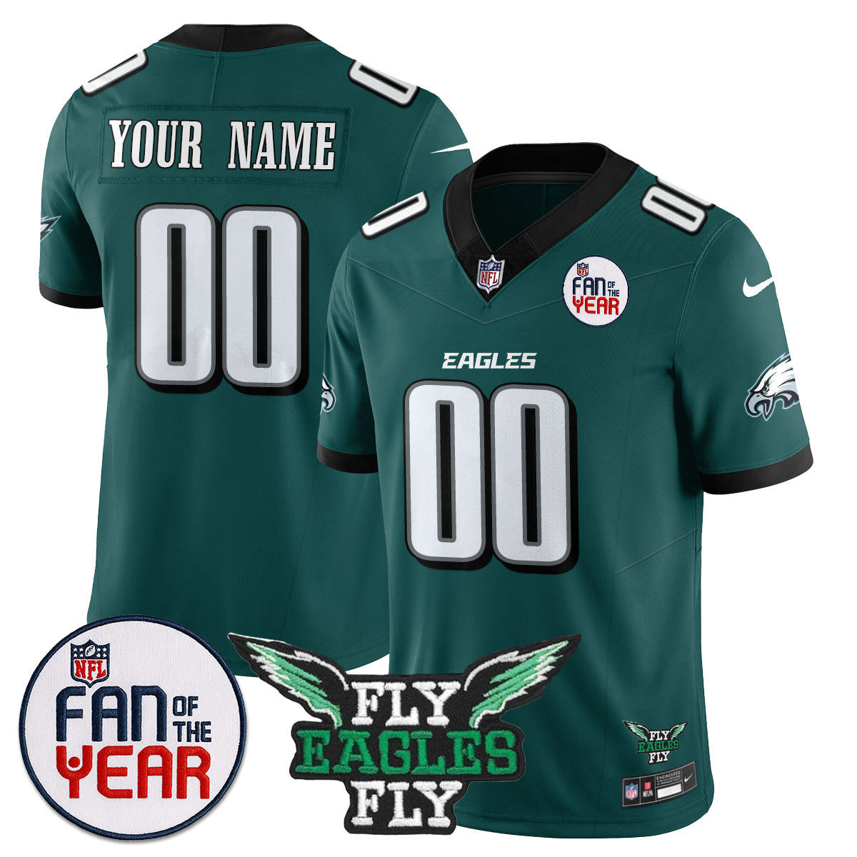 Men's Philadelphia Eagles "Fan Of The Year" Jersey - All Stitched