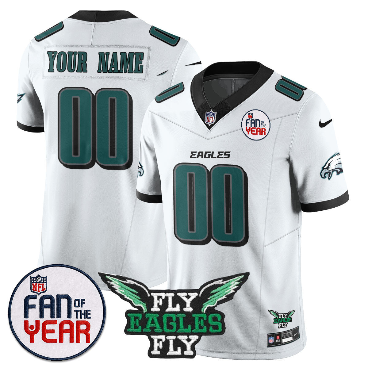 Men's Philadelphia Eagles "Fan Of The Year" Jersey - All Stitched