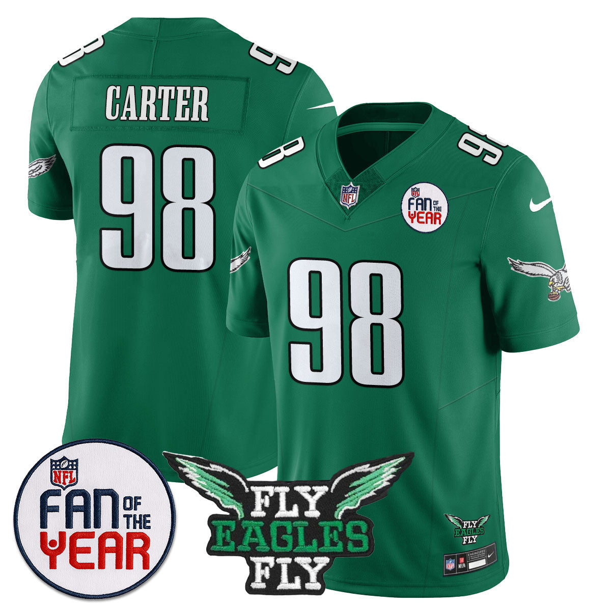 Men's Philadelphia Eagles "Fan Of The Year" Jersey - All Stitched