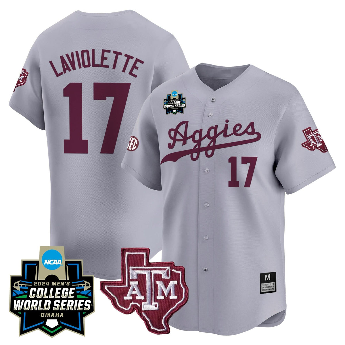 Aggies 2024 College World Series Vapor Premier Limited Jersey