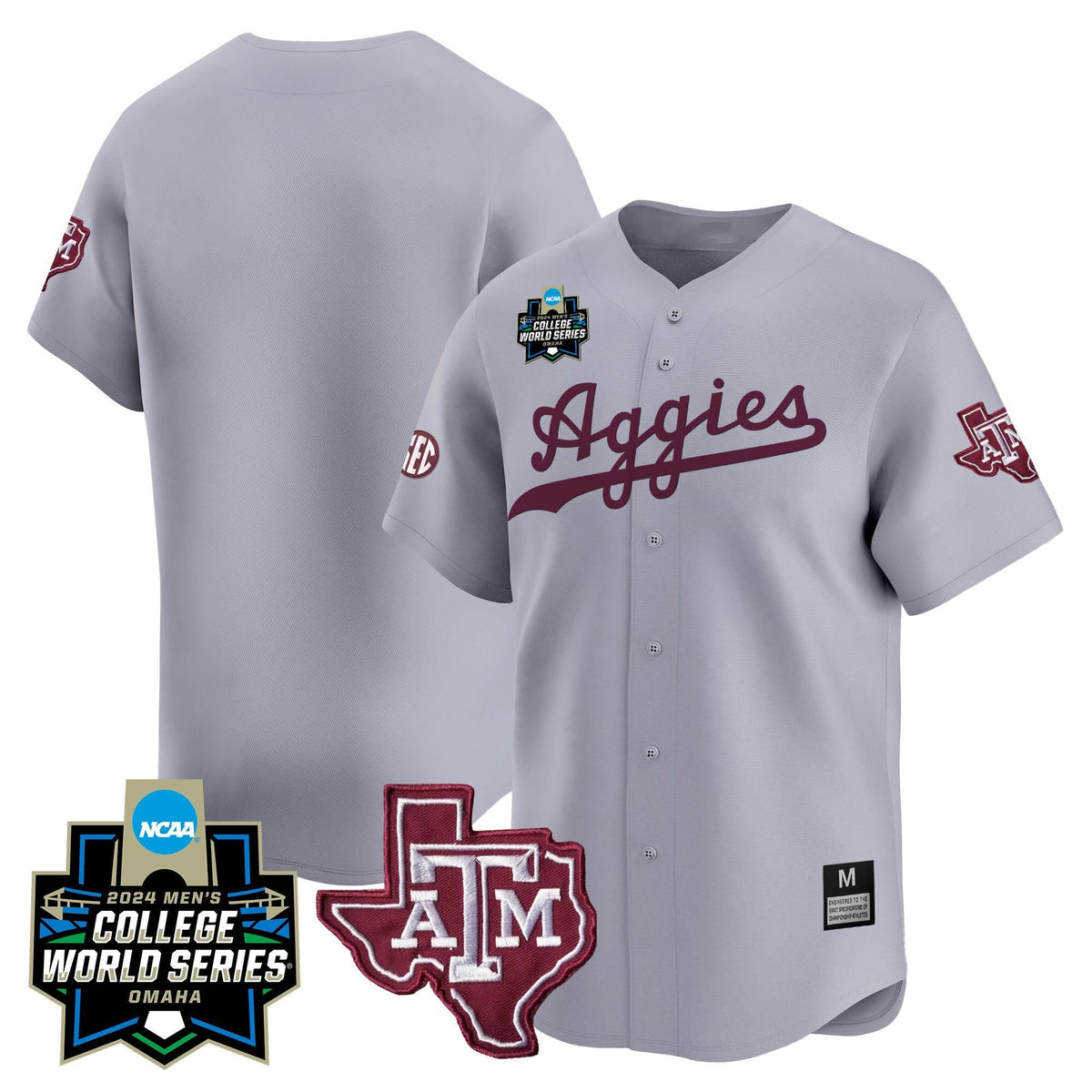 Aggies 2024 College World Series Vapor Premier Limited Jersey