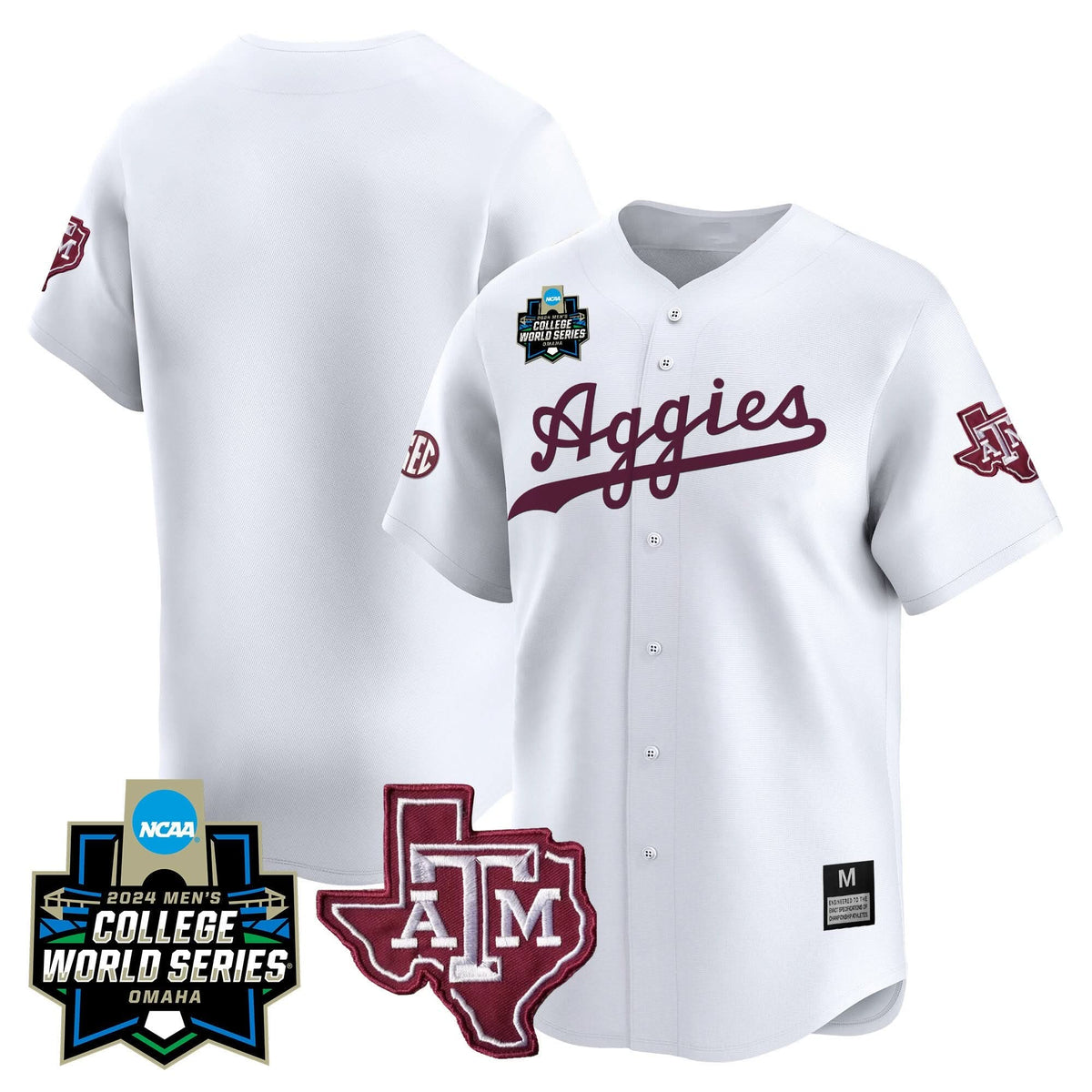 Aggies 2024 College World Series Vapor Premier Limited Jersey