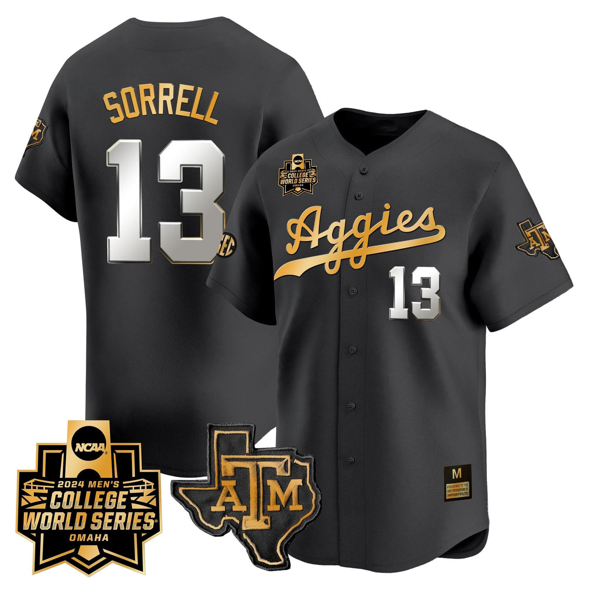 Aggies 2024 College World Series Vapor Premier Limited Jersey
