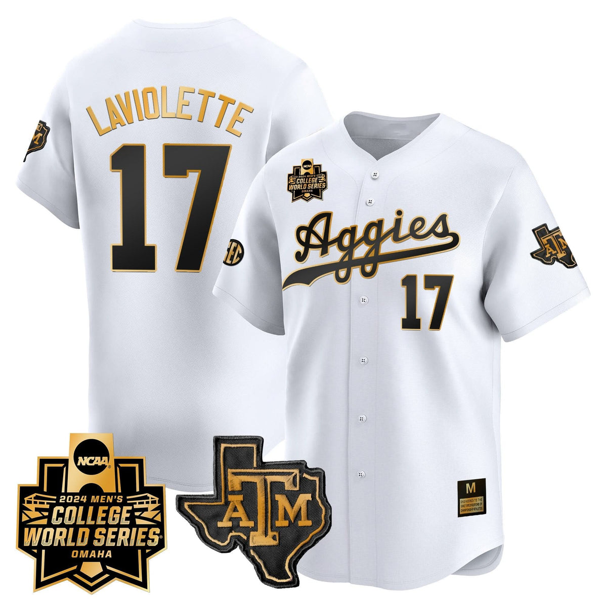 Aggies 2024 College World Series Vapor Premier Limited Jersey