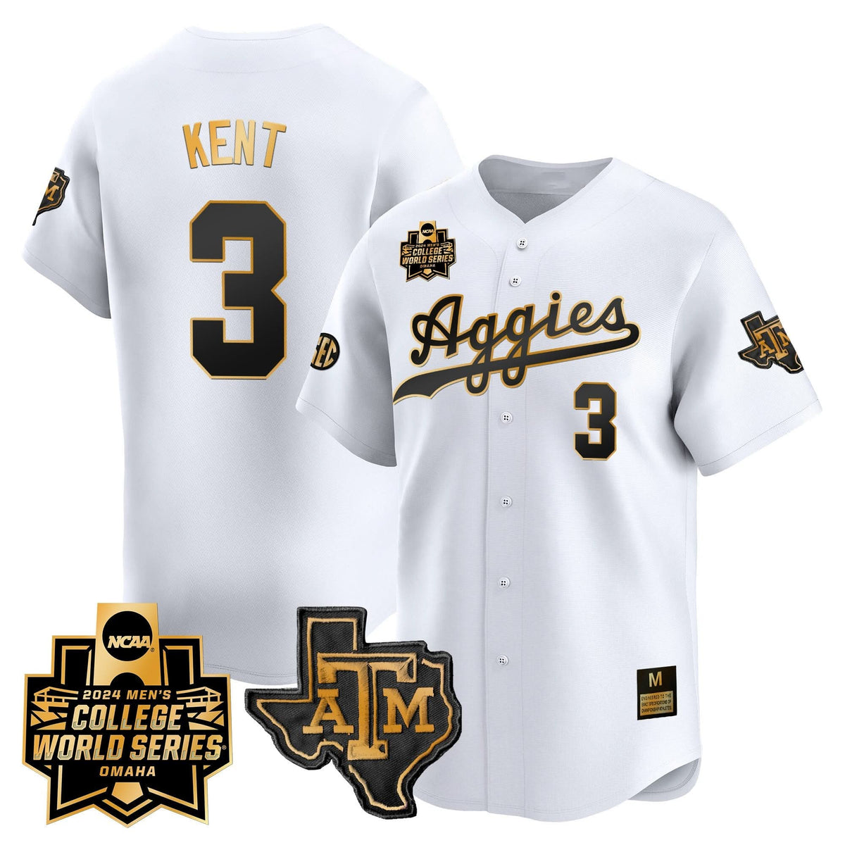 Aggies 2024 College World Series Vapor Premier Limited Jersey