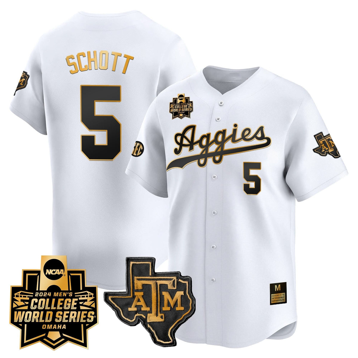 Aggies 2024 College World Series Vapor Premier Limited Jersey