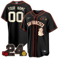 SFG 2024 Willie Mays Patch Vapor Premier Limited Custom Jersey V2 - Stitched