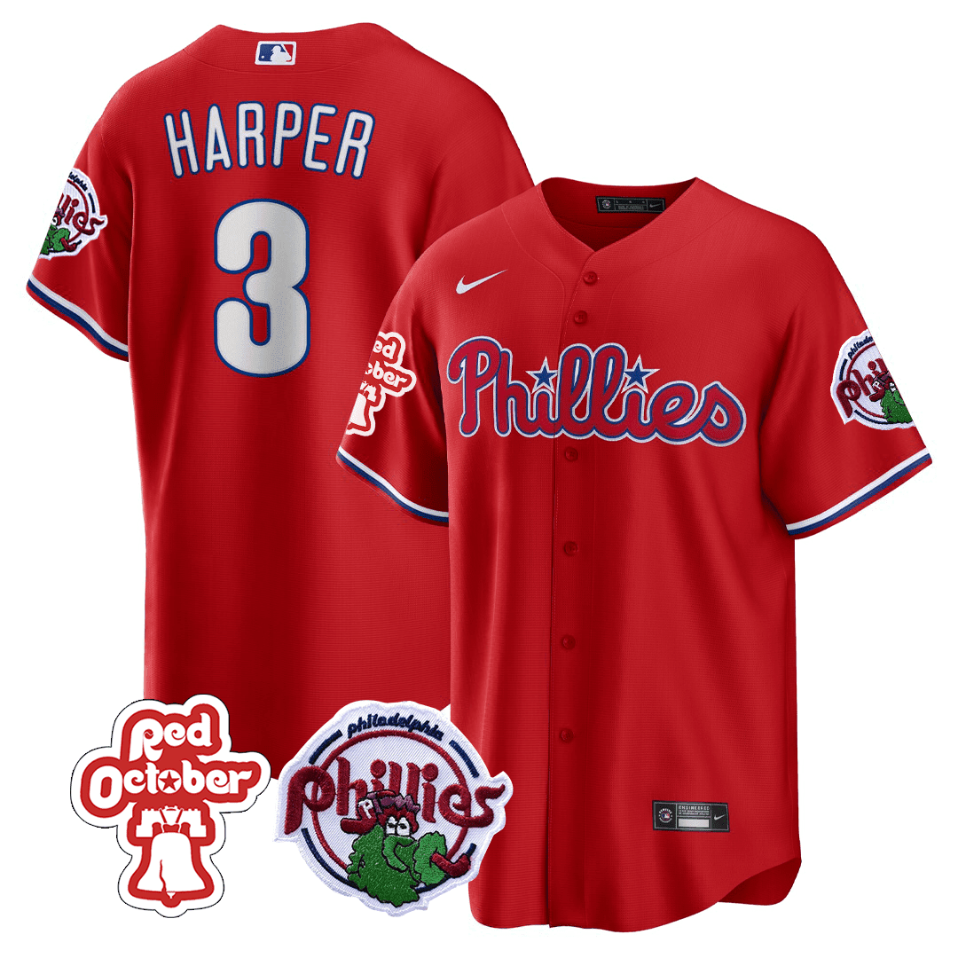 PP Red October Patch Cool Base Jersey - Stitched