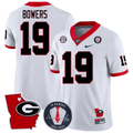 GB 2023 Vince Dooley Patch & Georgia State Map Jersey
