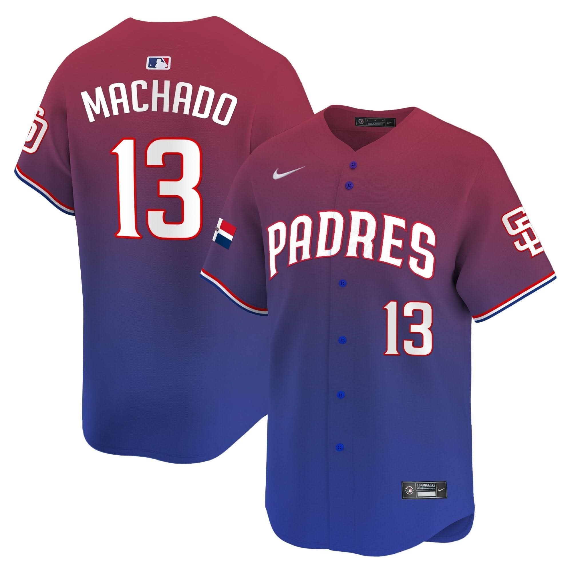 SDP Dominican Republic Vapor Premier Limited Jersey - Stitched