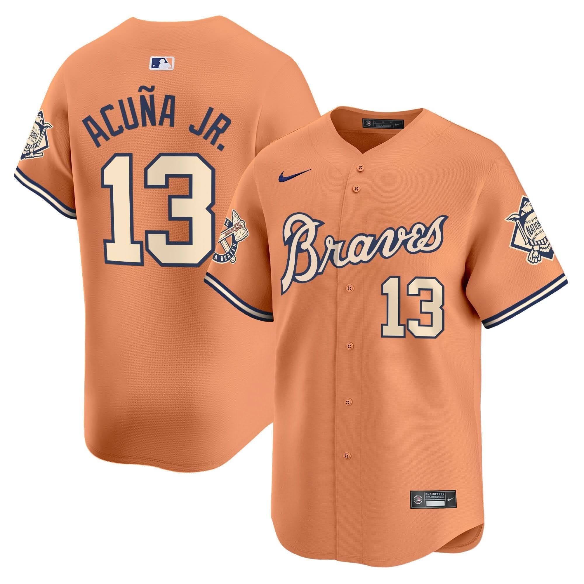 AB Peaches n' Cream Vapor Premier Limited Jersey - Stitched