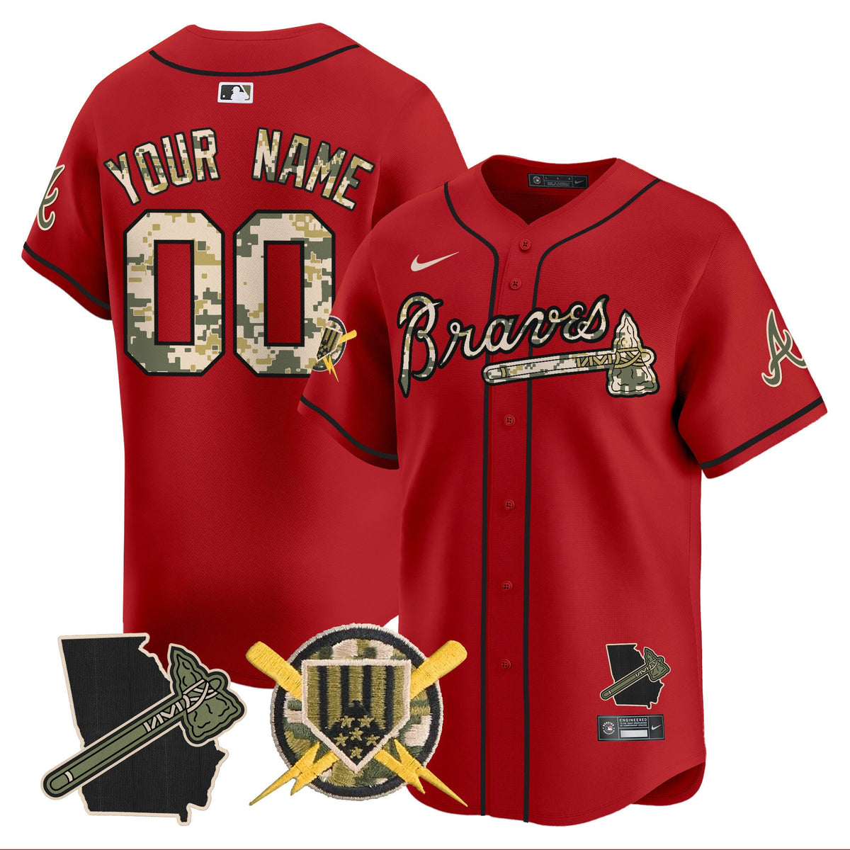 ATL Armed Forces Day Vapor Premier Limited Custom Jersey - Stitched