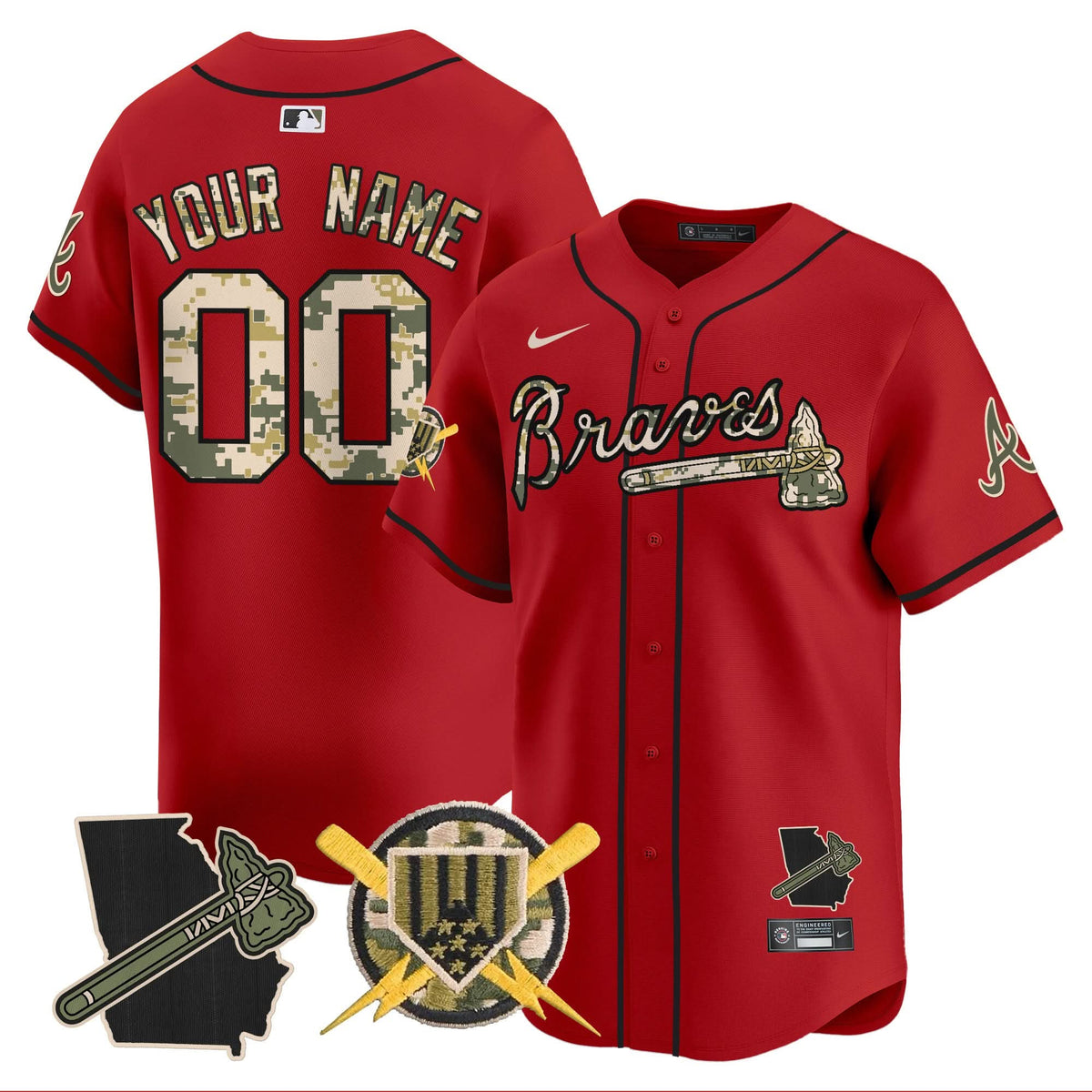 AB Armed Forces Day Vapor Premier Limited Custom Jersey - Stitched