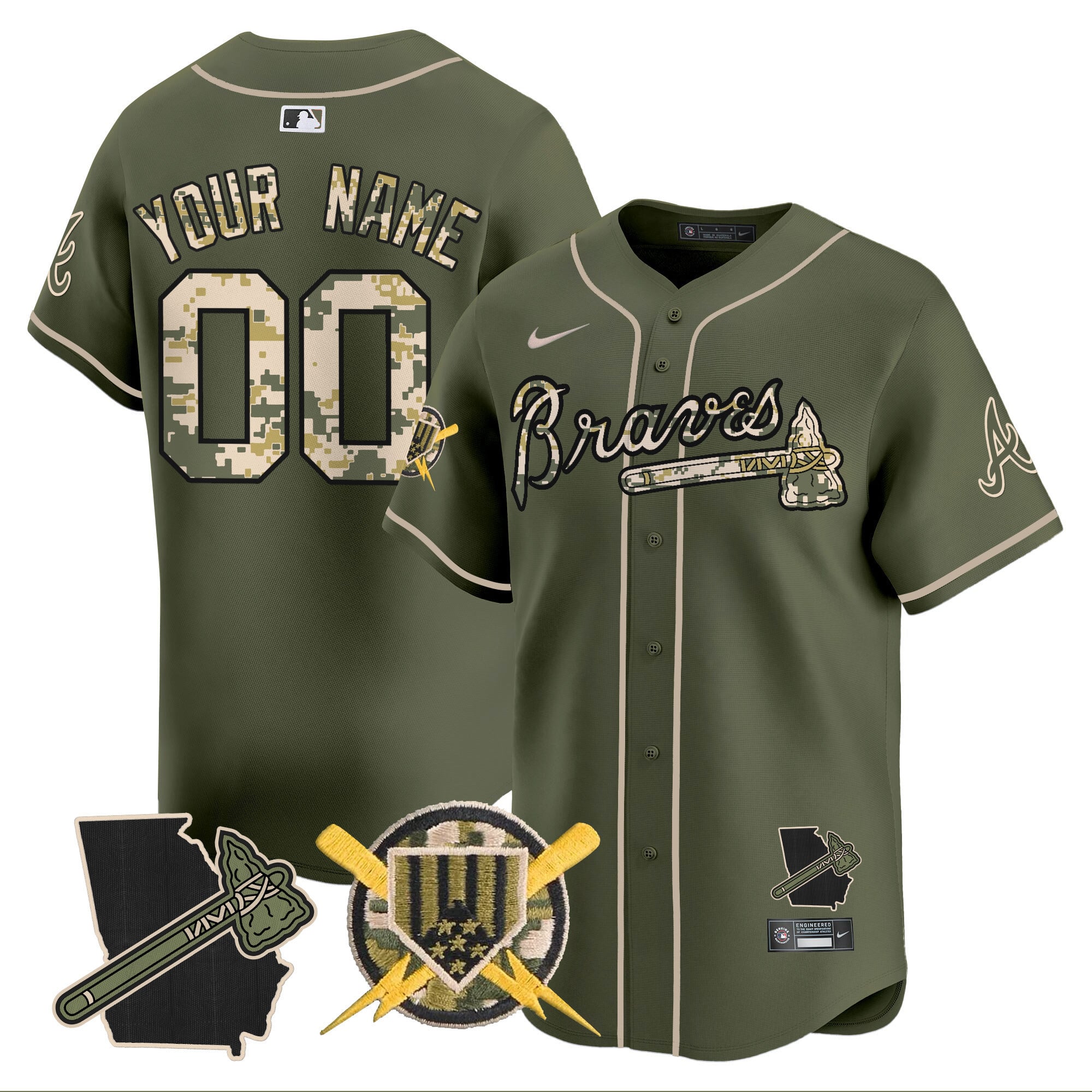 ATL Armed Forces Day Vapor Premier Limited Custom Jersey - Stitched