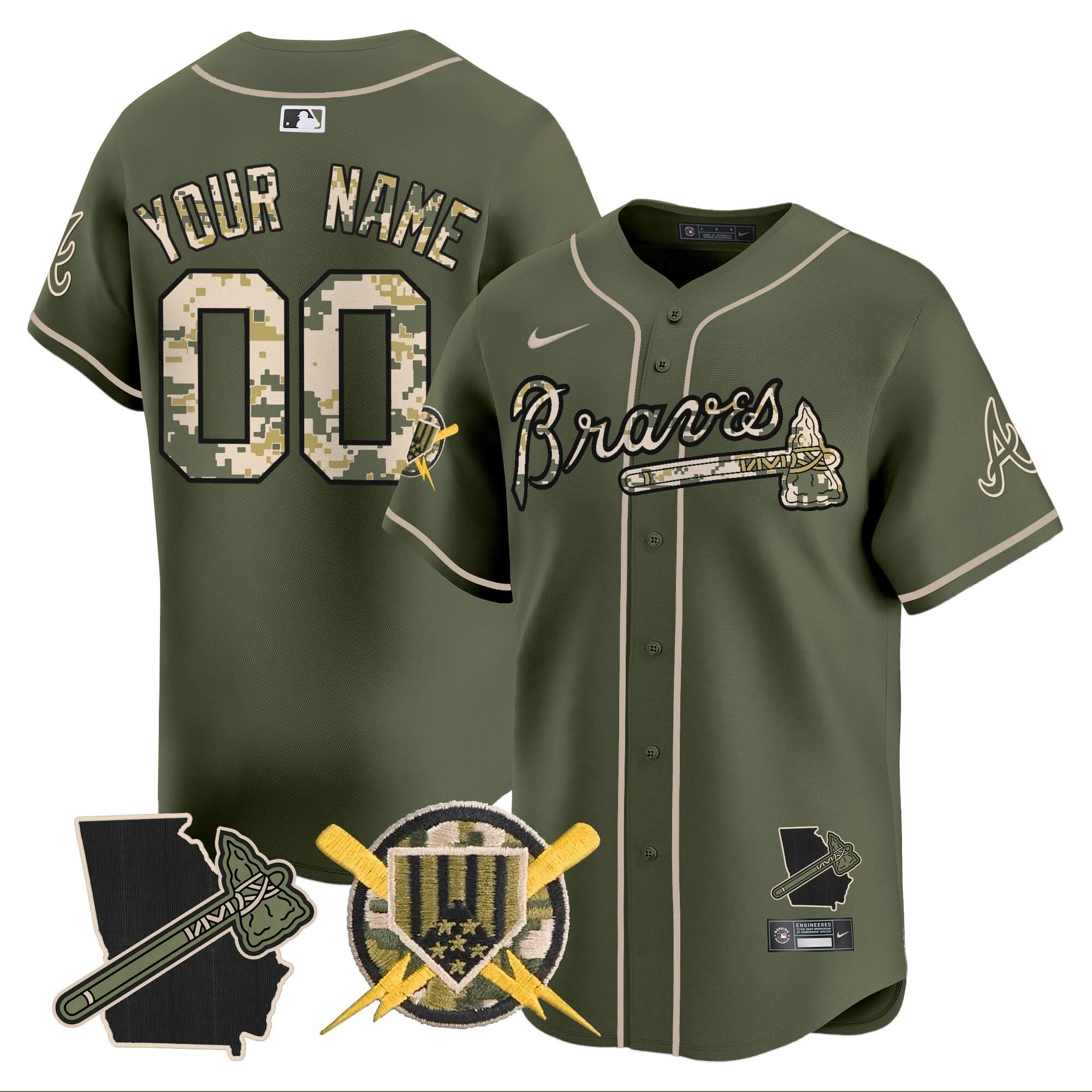 AB Armed Forces Day Vapor Premier Limited Custom Jersey - Stitched