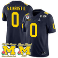 Mike Sainristil MW Rose Bowl 2024 Patch Jersey