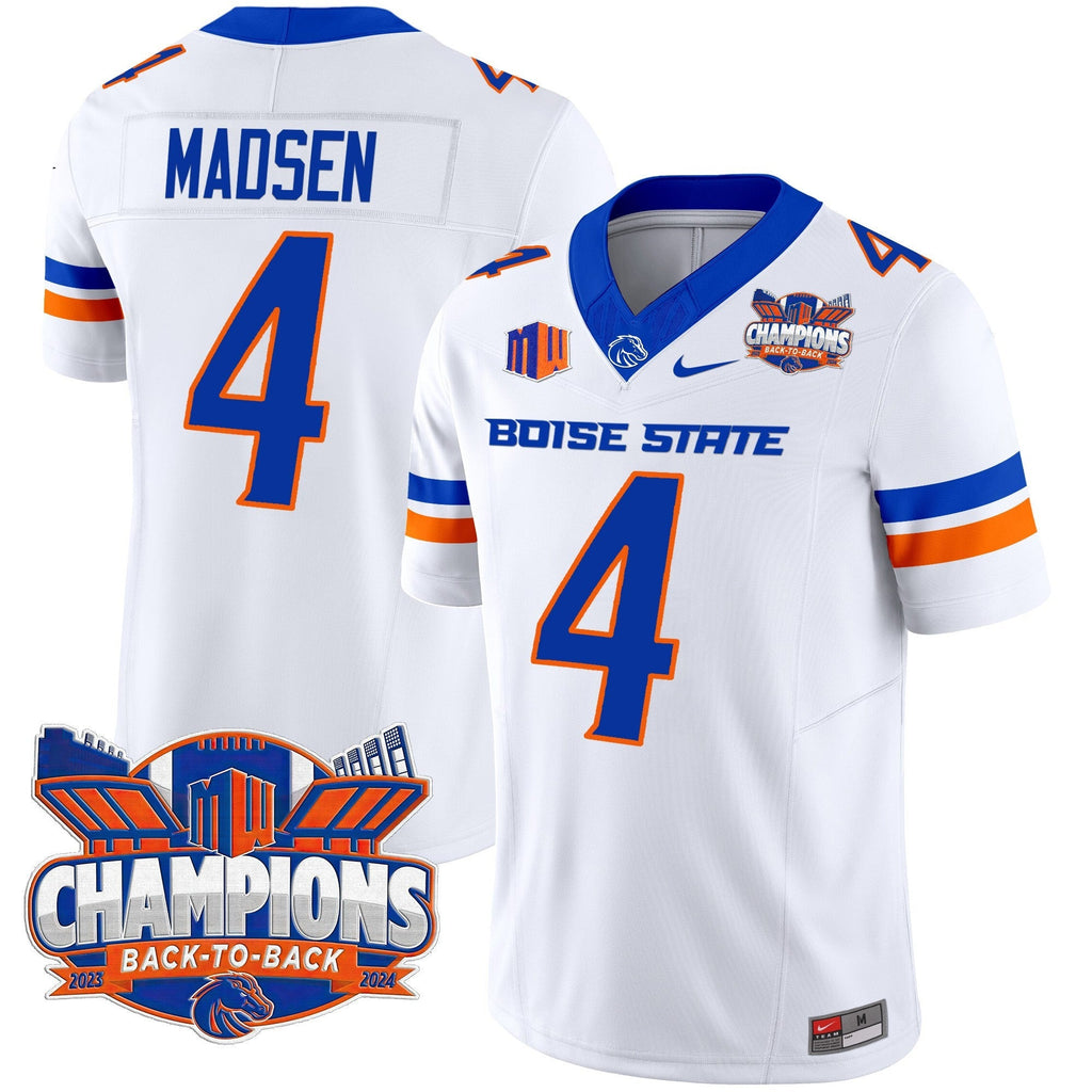 Men's Boise State Broncos 2024 Back To Back Champions Vapor Limited Jersey - All Stitched