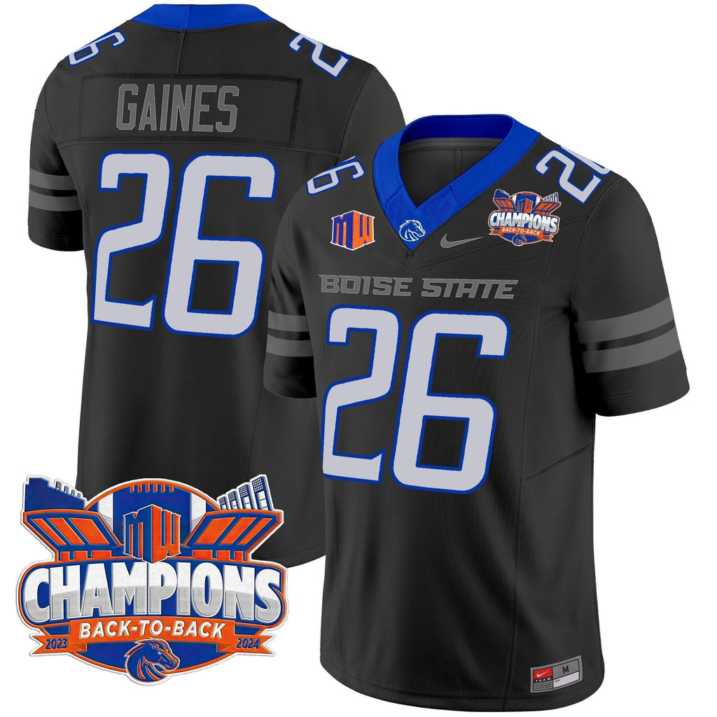 Men's Boise State Broncos 2024 Back To Back Champions Vapor Limited Jersey - All Stitched