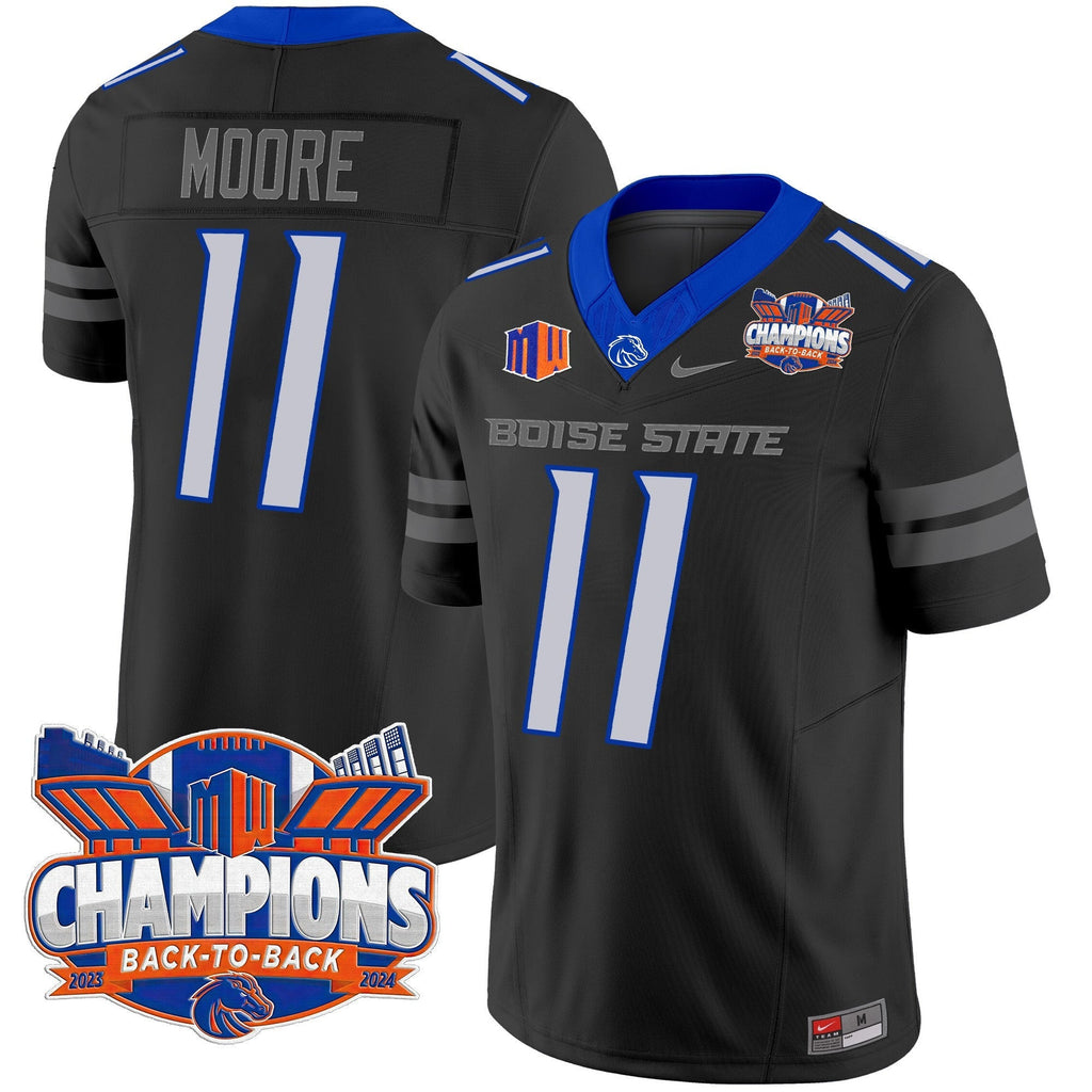 Men's Boise State Broncos 2024 Back To Back Champions Vapor Limited Jersey - All Stitched