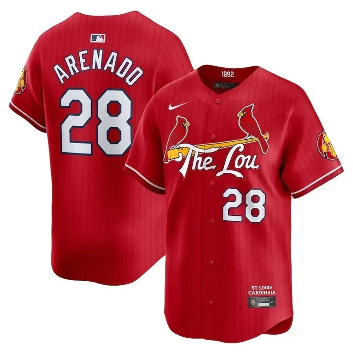Women's Cardinals Red 2024 City Connect Limited Jersey TLA - All Stitched