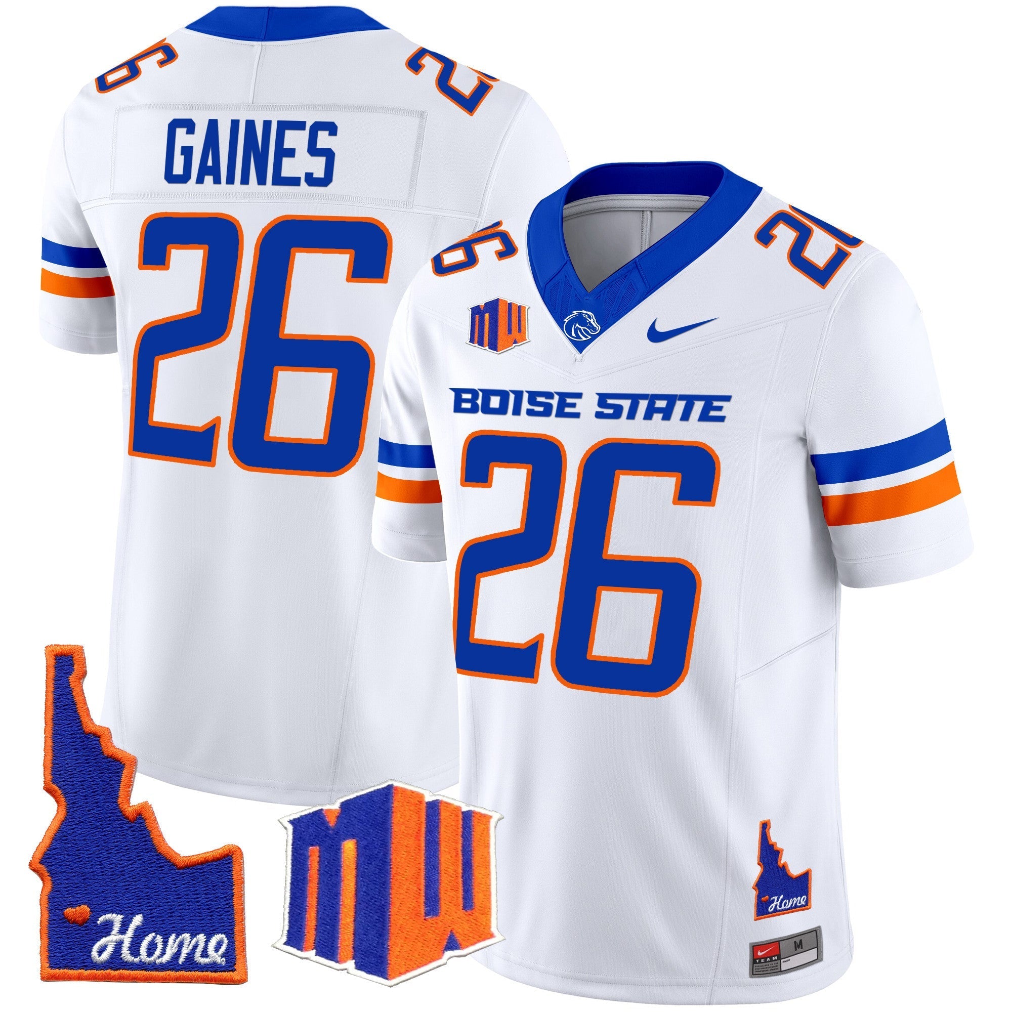 Men's Boise State Broncos 2024 Home Patch Vapor Limited Jersey - All Stitched