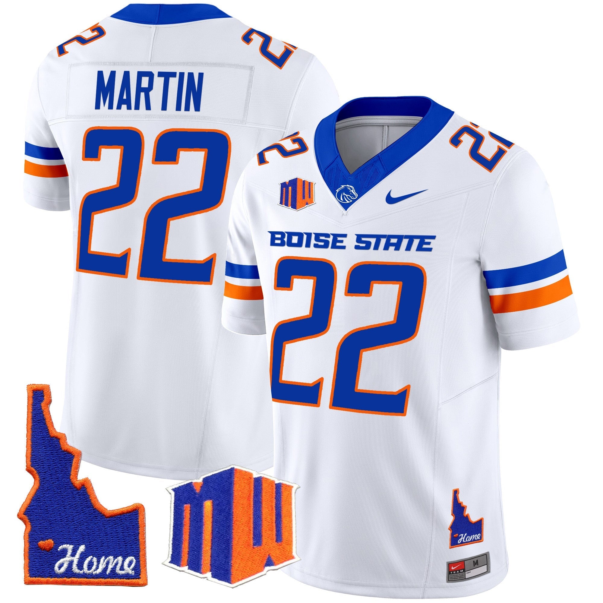 Men's Boise State Broncos 2024 Home Patch Vapor Limited Jersey - All Stitched
