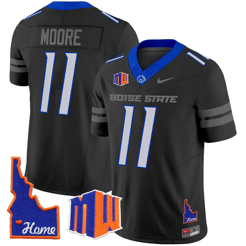 Men's Boise State Broncos 2024 Home Patch Vapor Limited Jersey - All Stitched