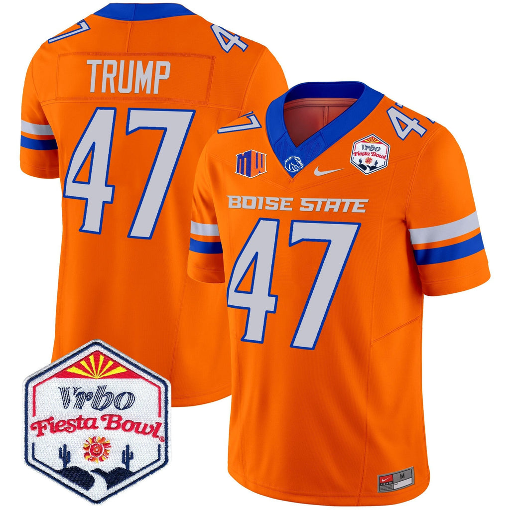 Men's Boise State Broncos 2025 The Fiesta Bowl Patch Vapor Limited Jersey - All Stitched