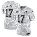 Josh Allen Buffalo Bills 2024 Salute to Service Vapor Limited Jersey - Arctic Camo