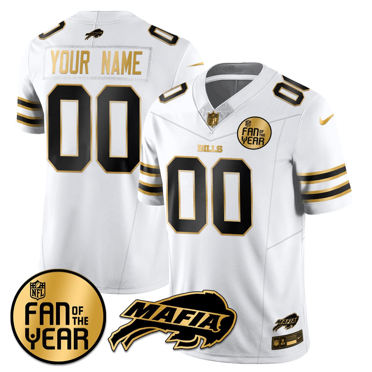 Men's Buffalo Bills "Fan Of The Year" Jersey - All Stitched