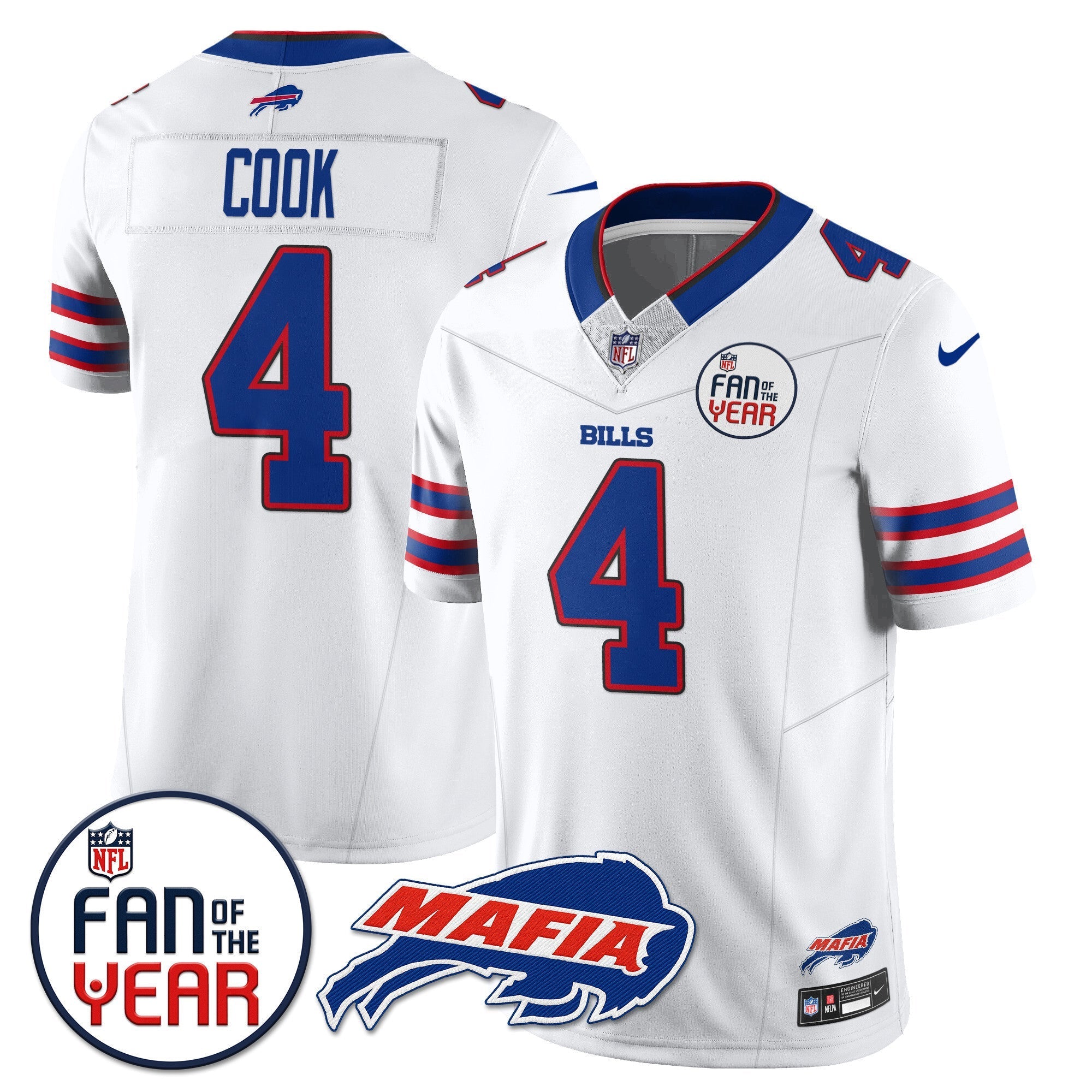Men's Buffalo Bills "Fan Of The Year" Jersey - All Stitched