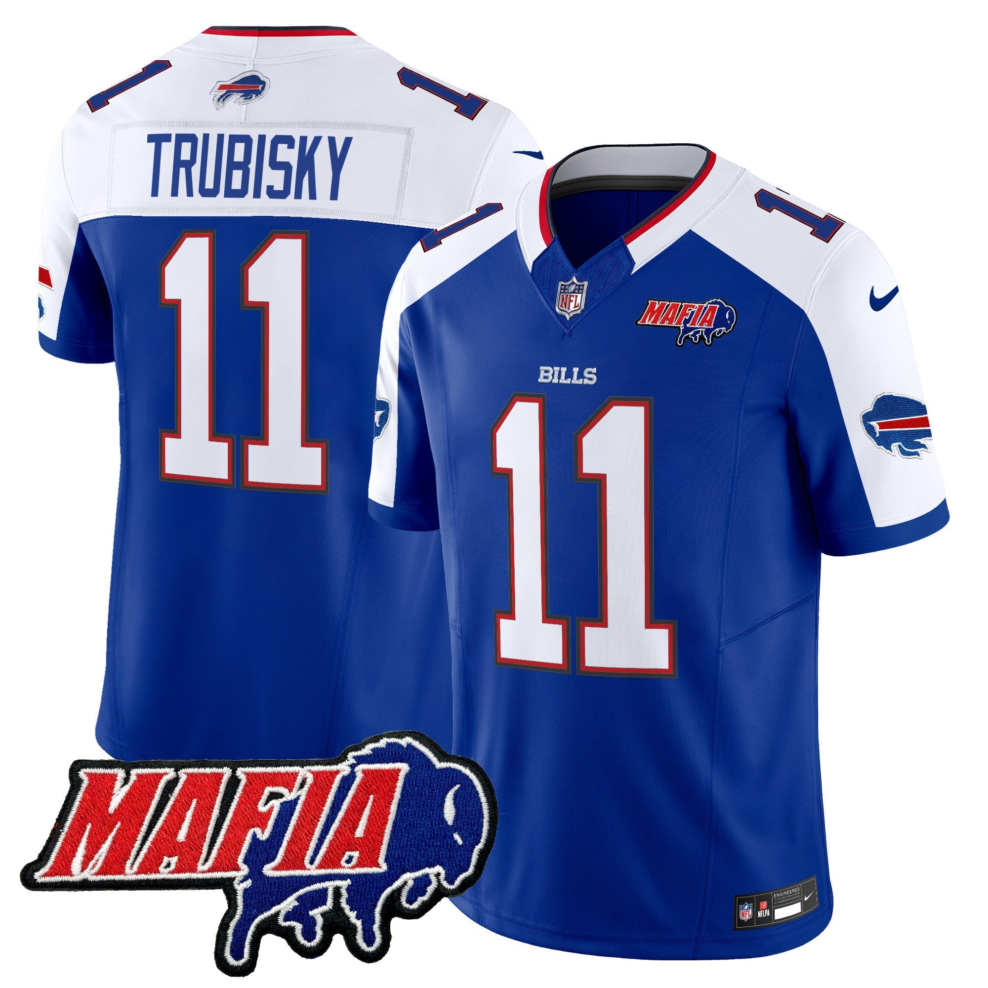 Men's Buffalo Bills 2024 Bills Mafia Patch Vapor Limited Jersey - All Stitched