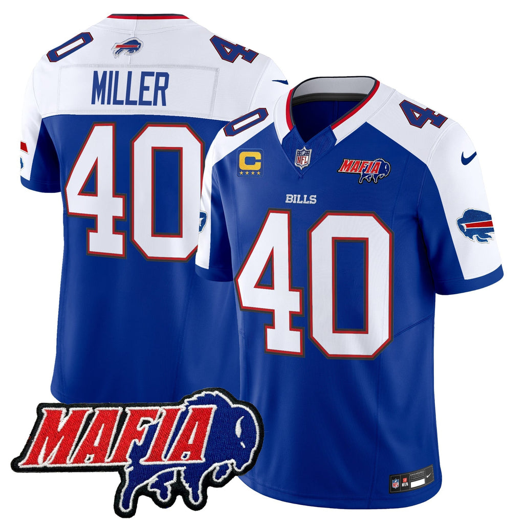 Men's Buffalo Bills 2024 Bills Mafia Patch Vapor Limited Jersey - All Stitched