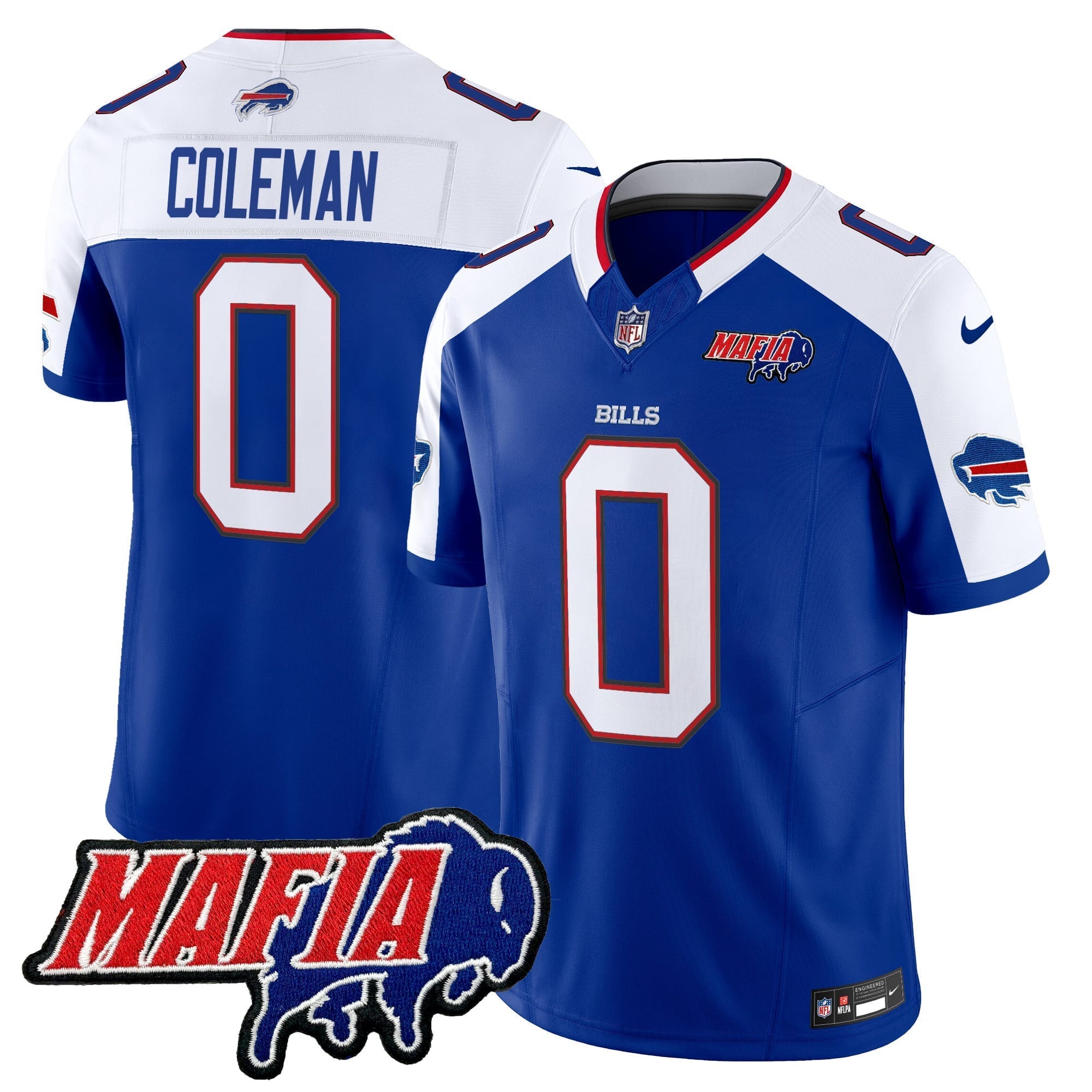 Men's Buffalo Bills 2024 Bills Mafia Patch Vapor Limited Jersey - All Stitched