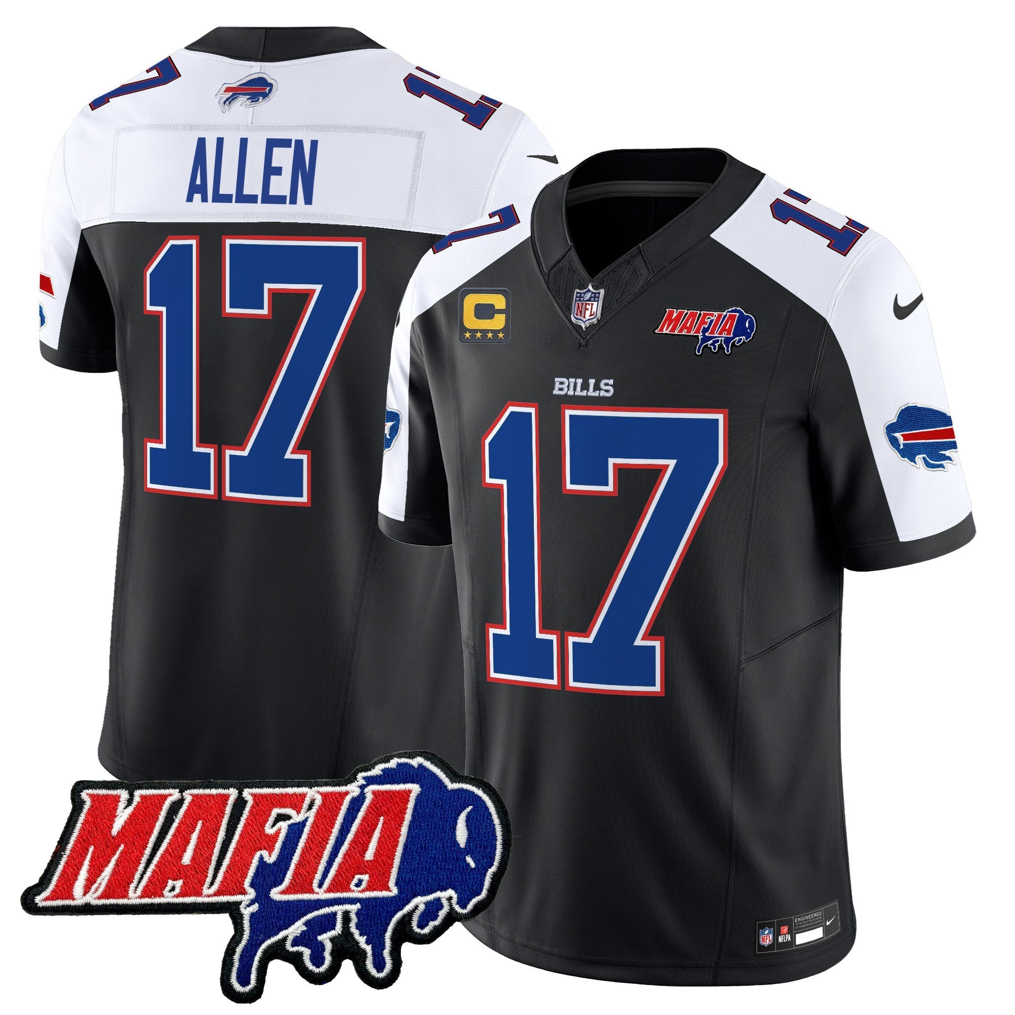 Men's Buffalo Bills 2024 Bills Mafia Patch Vapor Limited Jersey - All Stitched