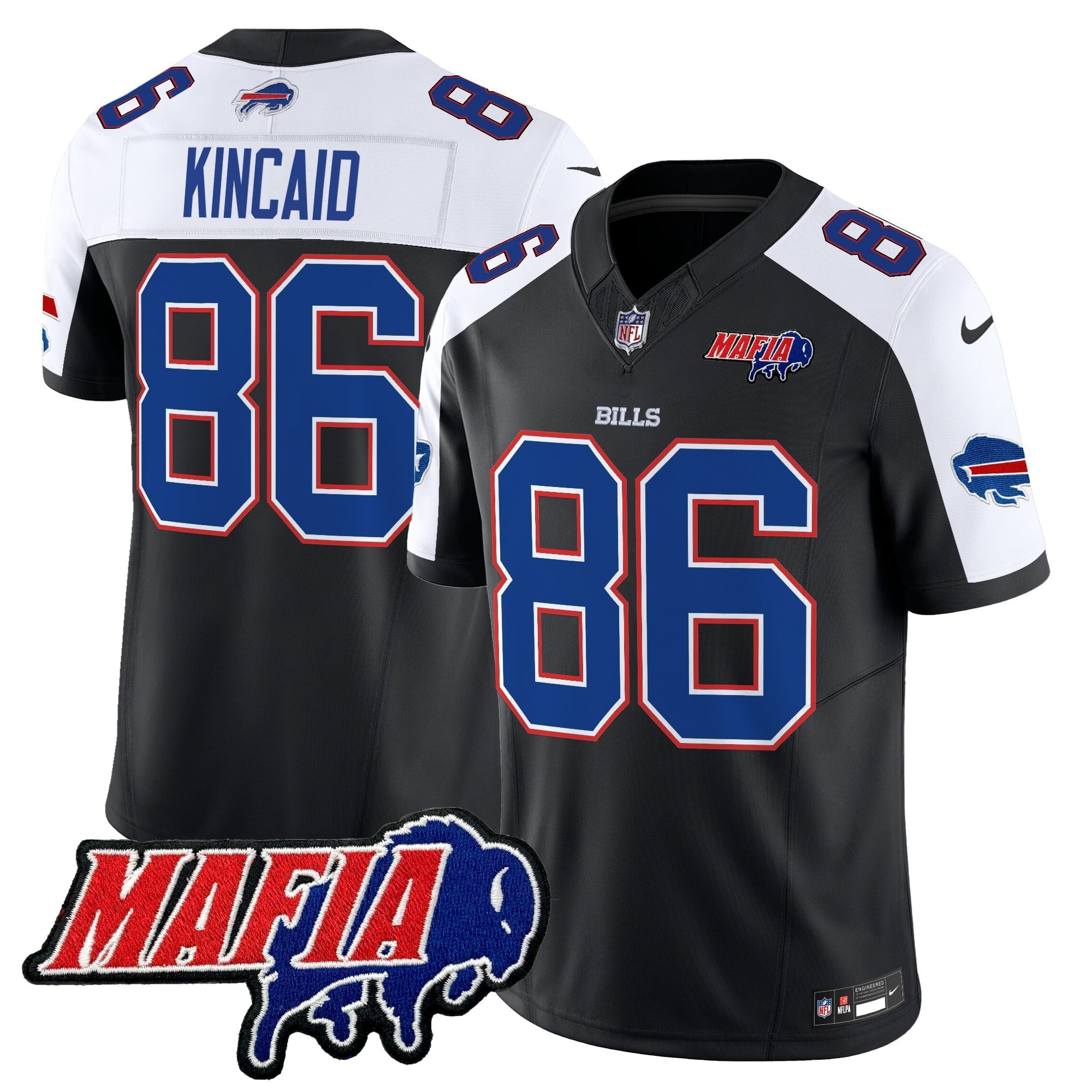 Men's Buffalo Bills 2024 Bills Mafia Patch Vapor Limited Jersey - All Stitched