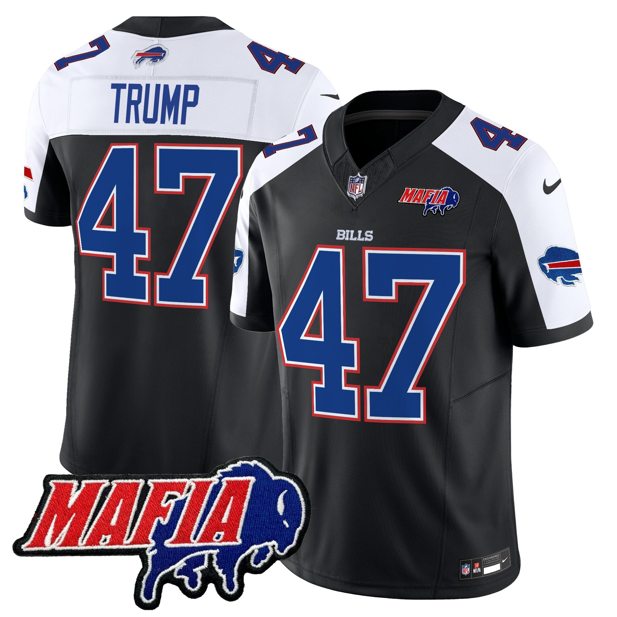 Men's Buffalo Bills 2024 Bills Mafia Patch Vapor Limited Jersey - All Stitched