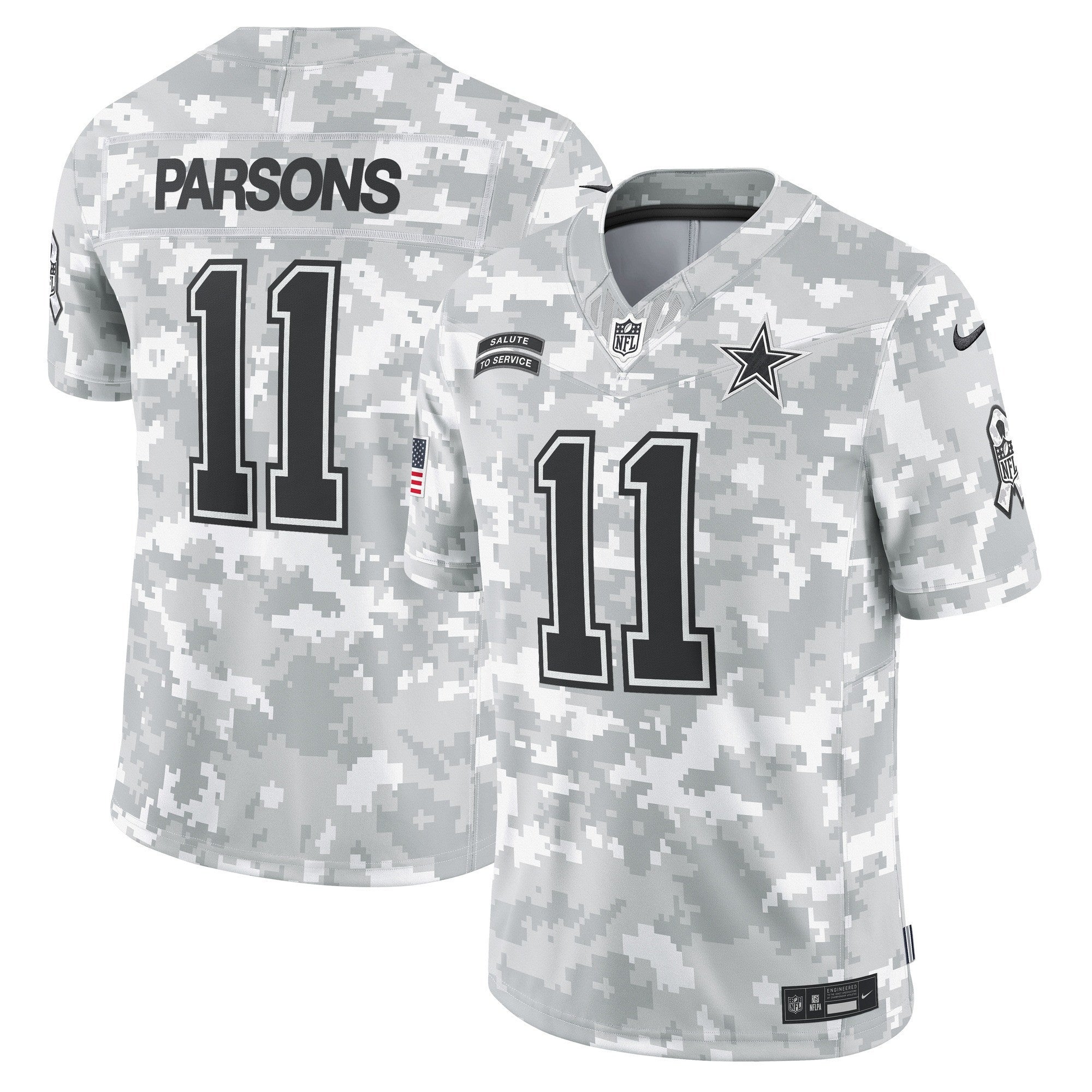 Dallas Cowboys 2024 Salute to Service Vapor Limited Jersey - Arctic Camo