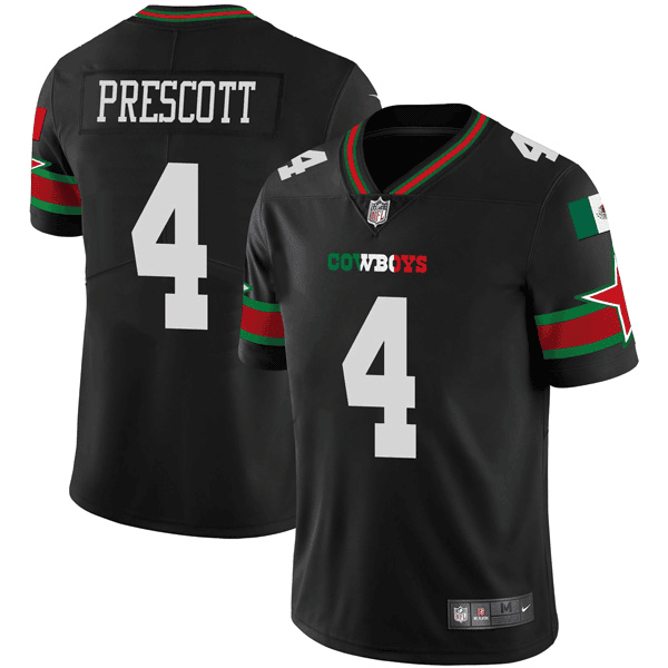 Dallas Cowboys Black Mexican Vapor Limited Jersey - All Stitched