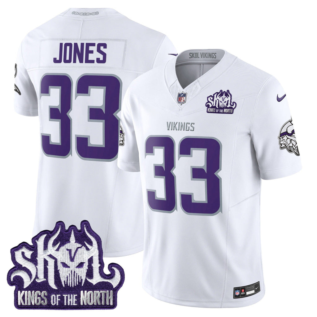 Men's Minnesota Vikings King Of The North Patch Throwback Vapor Limited Jersey - All Stitched