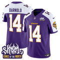 Men's Minnesota Vikings King Of The North Patch Throwback Vapor Limited Jersey - All Stitched