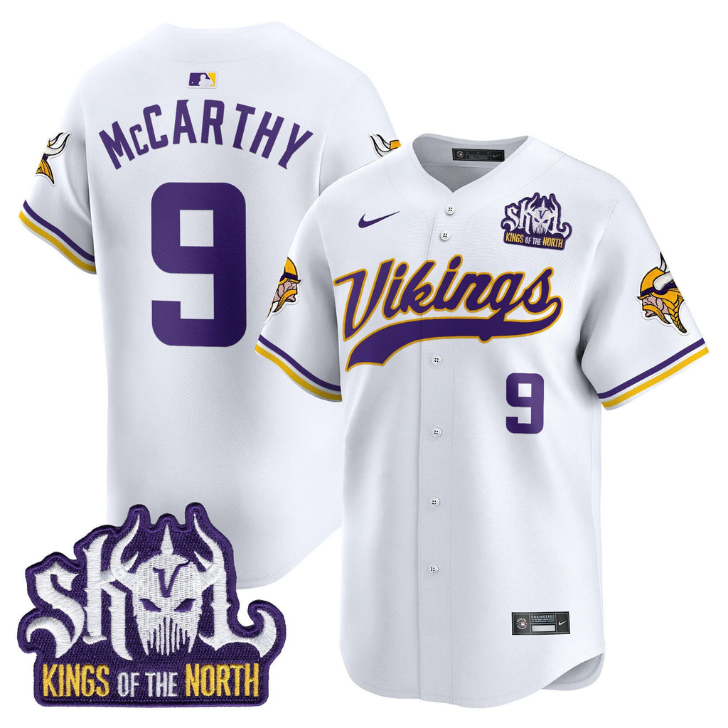 Men's Minnesota Vikings King Of The North Patch Vapor Premier Limited Jersey - All Stitched