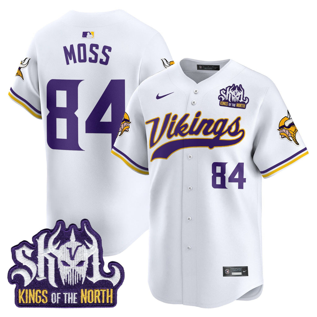 Men's Minnesota Vikings King Of The North Patch Vapor Premier Limited Jersey - All Stitched
