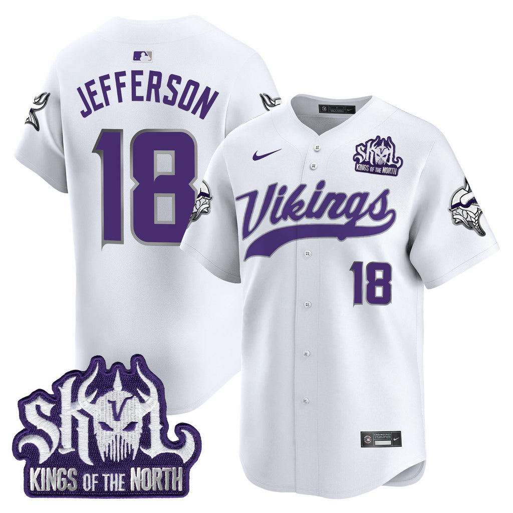 Men's Minnesota Vikings King Of The North Patch Vapor Premier Limited Jersey - All Stitched