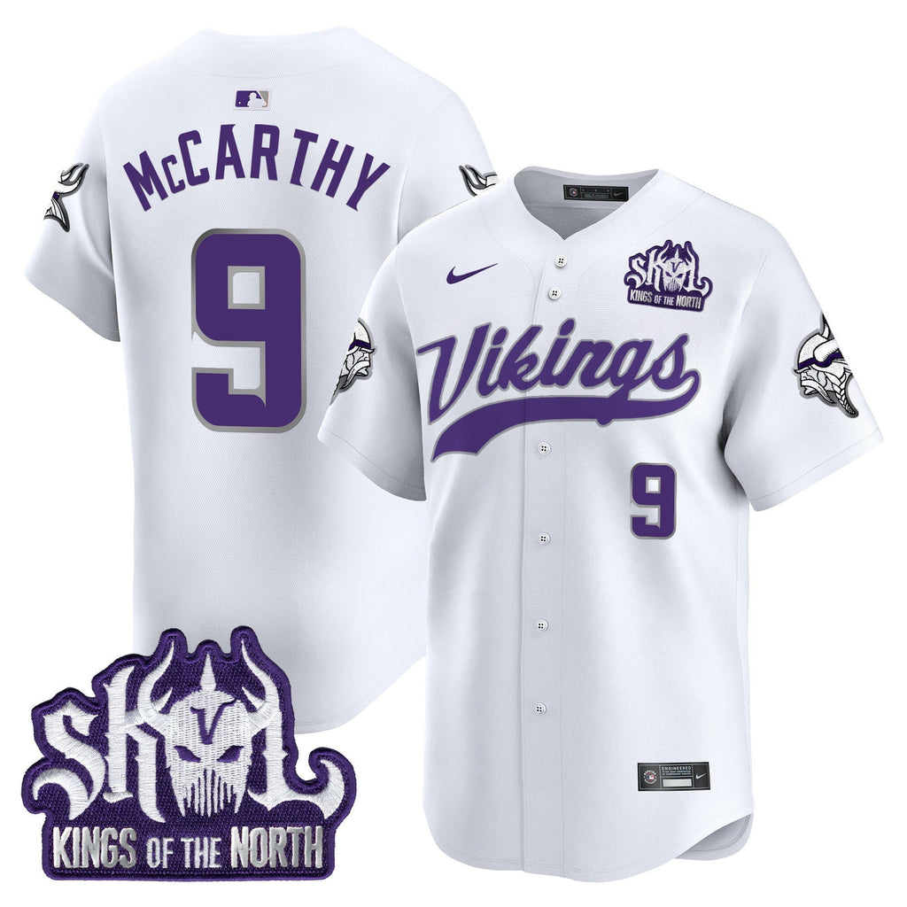 Men's Minnesota Vikings King Of The North Patch Vapor Premier Limited Jersey - All Stitched